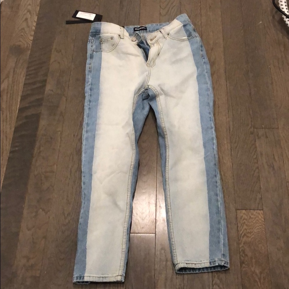 Two toned brand new jeans